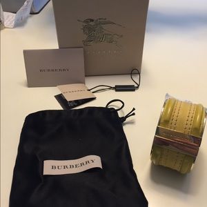 Beautiful gorse yellow Burberry bracelet!